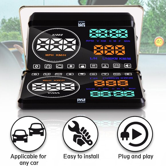 Pyle Heads Up Display HUD Screen - Picture 3 of 7